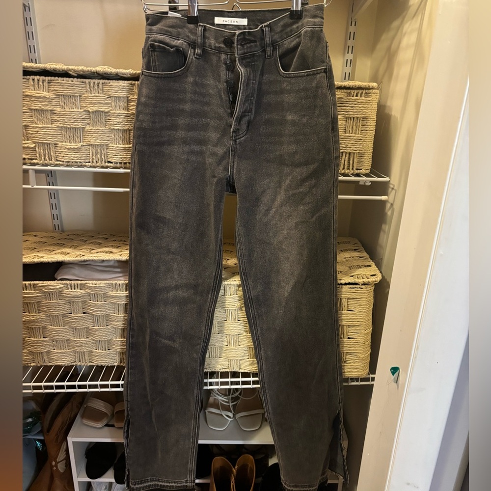 PacSun black dad jeans.
